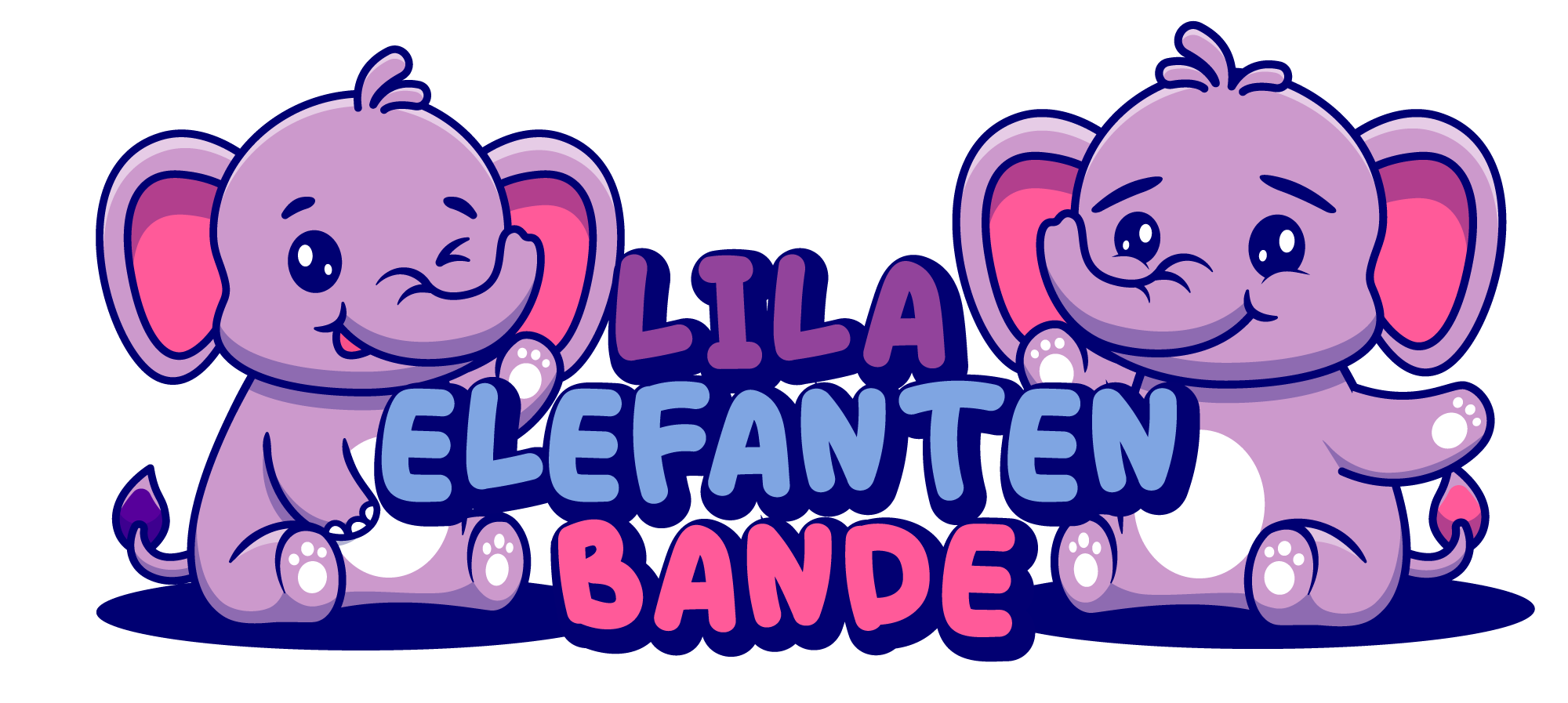 Lila Elefanten Bande Logo